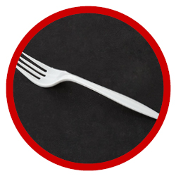 "if anyone tries to fork with me, I've already got a fork."  (Then hold up fork for effect)